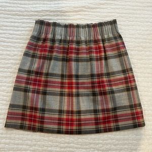 J Crew plaid skirt size 6